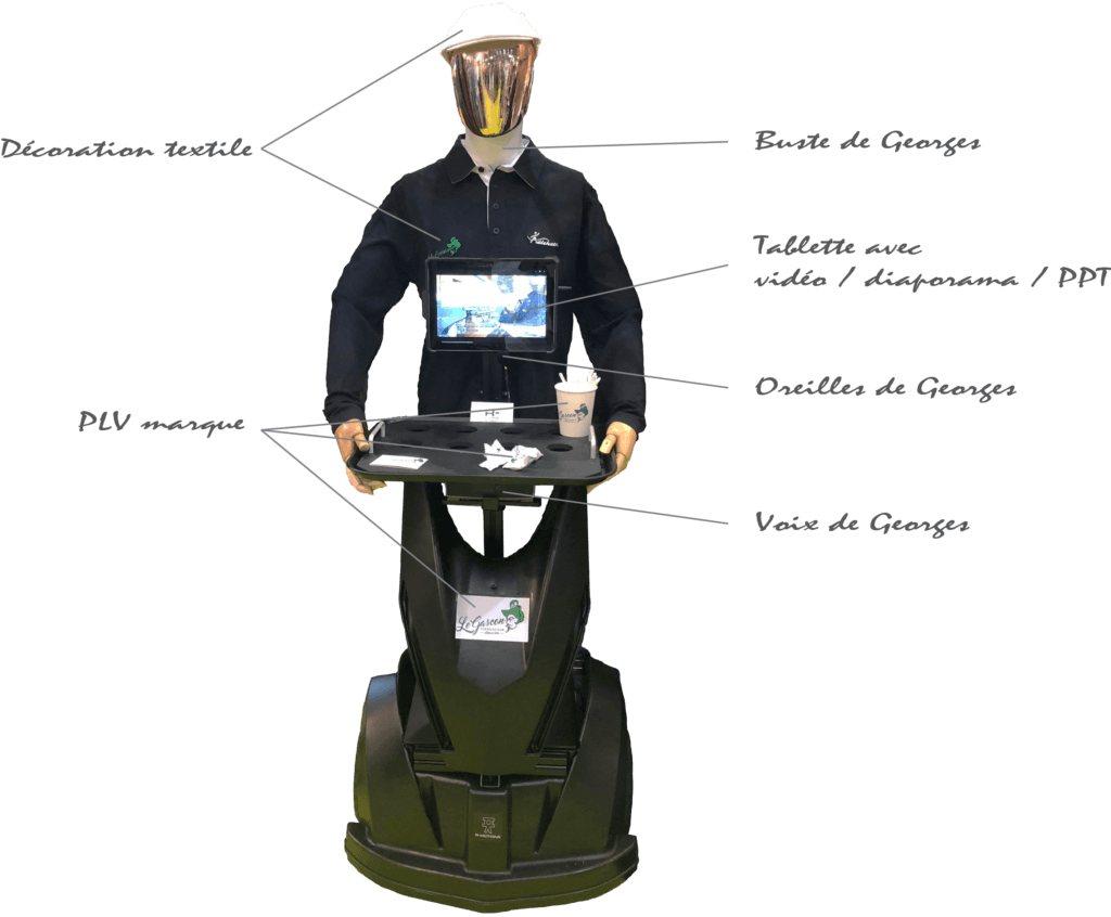 Georges robot animation commerciale Georges robot animation commerciale