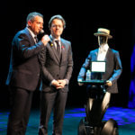 Georges le robot avec jean Muller JCDECAUX